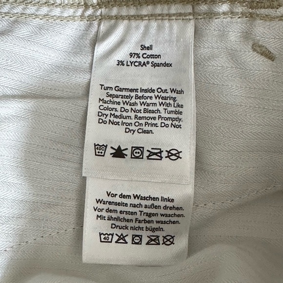 Eddie Bauer sz 4 shorts khaki Cute style Legendwash stretchy - Picture 13 of 13